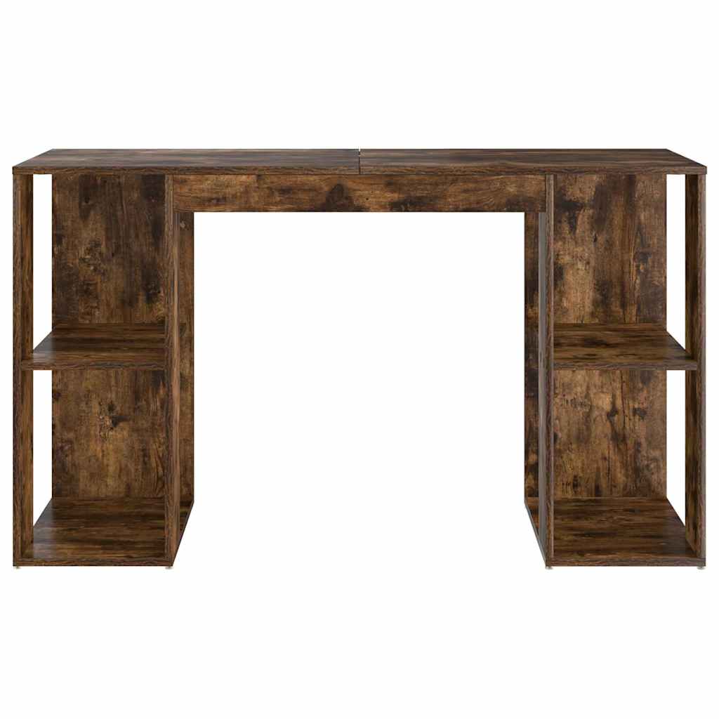 vidaXL Schreibtisch Geräucherte Eiche 130 x 50,5 x 75 cm Holzwerkstoff - Image 5