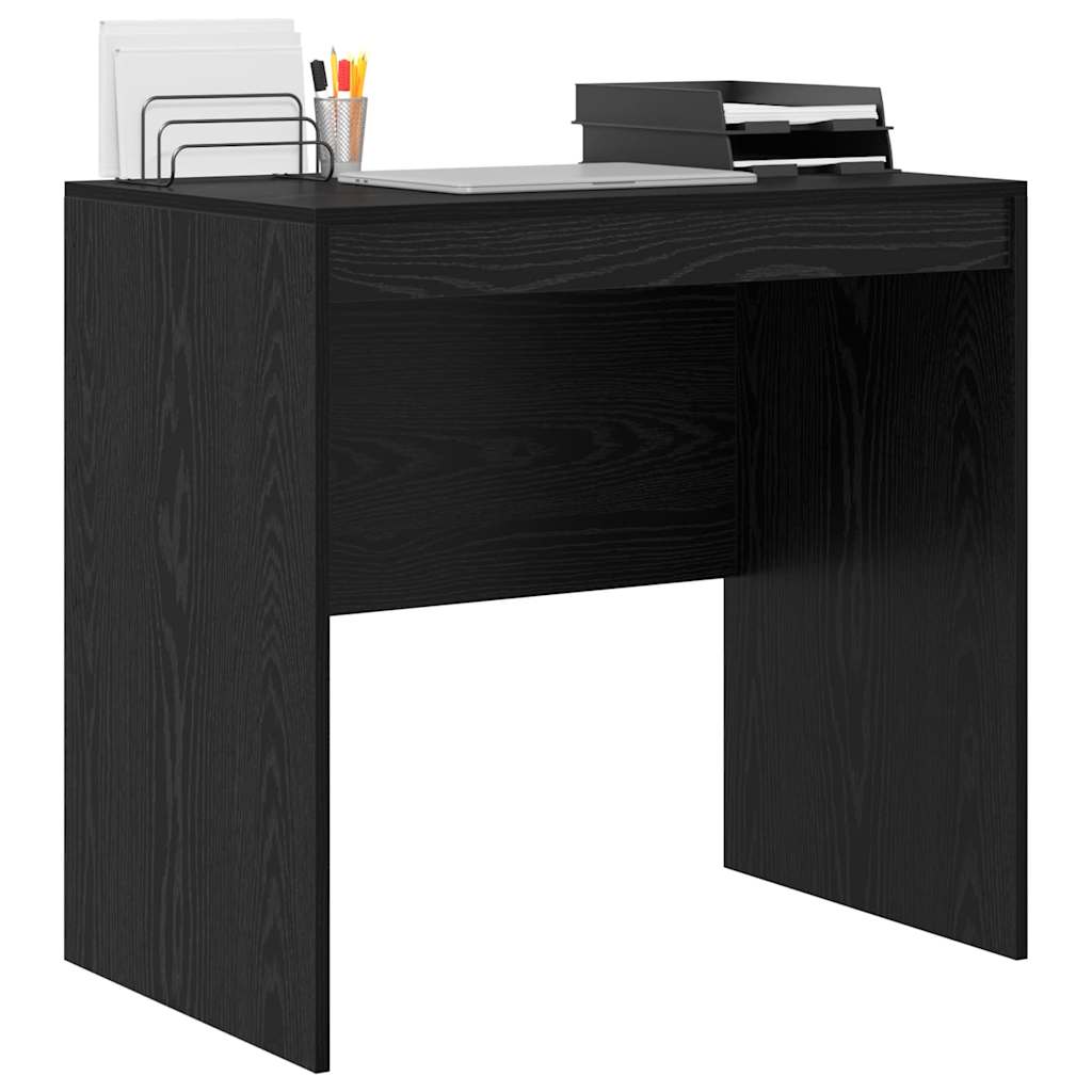 vidaXL Schreibtisch Schwarz Eichen-Optik 80 x 50 x 76 cm - Image 3