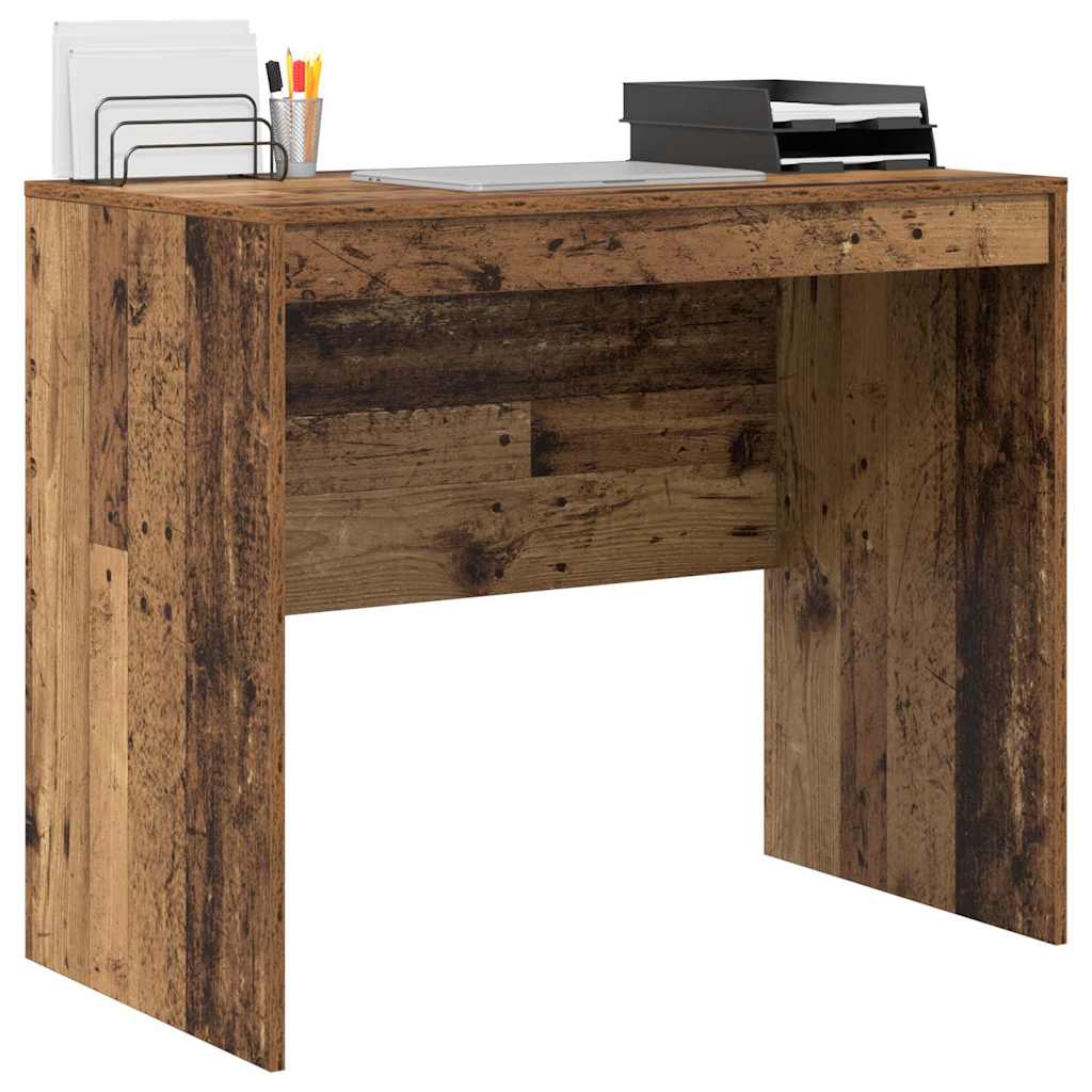 vidaXL Escritorio Madera vieja 90 x 50 x 76 cm Madera contrachapada - Image 3