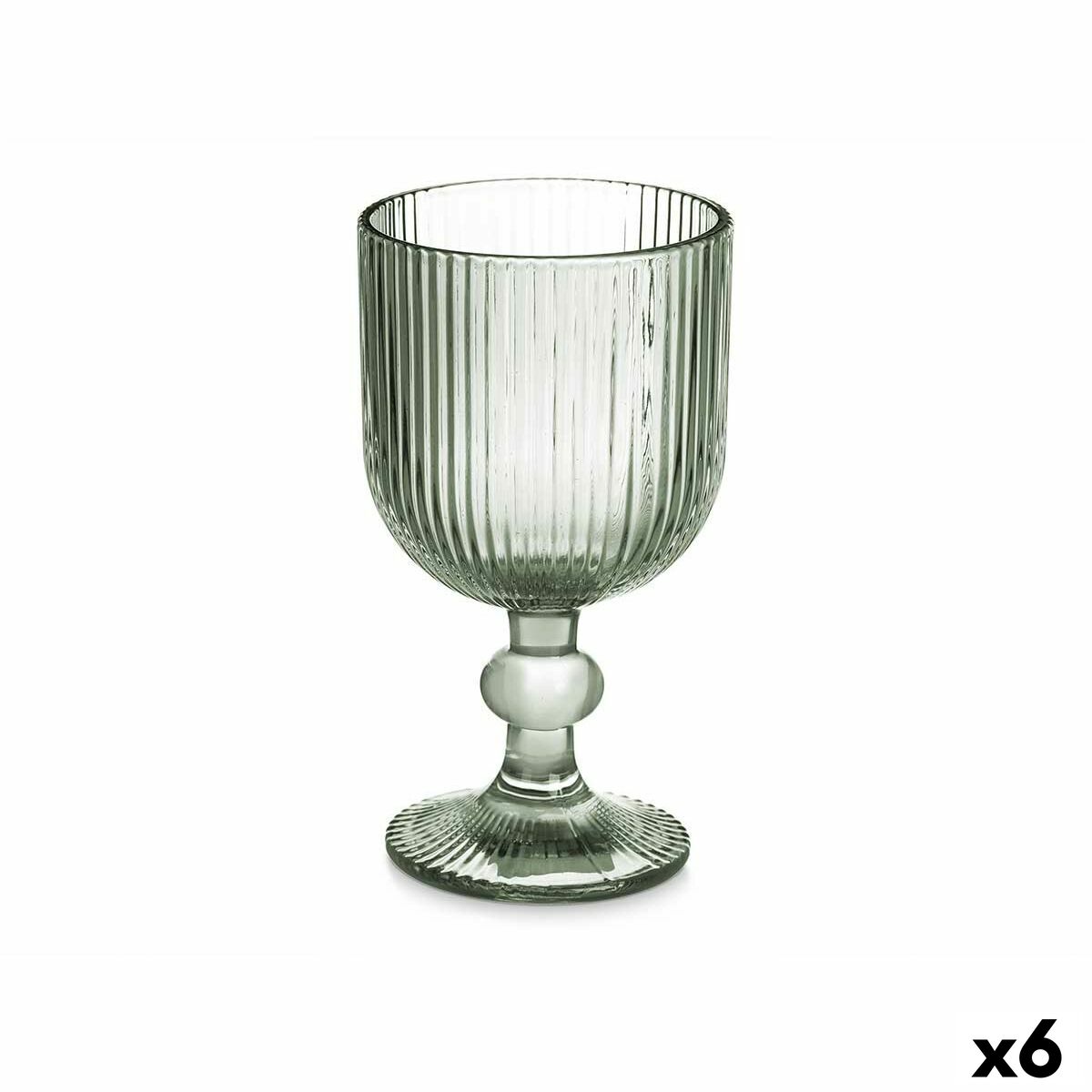 Calice per vino Vivalto Verde Vetro 260 ml (6 Unità)