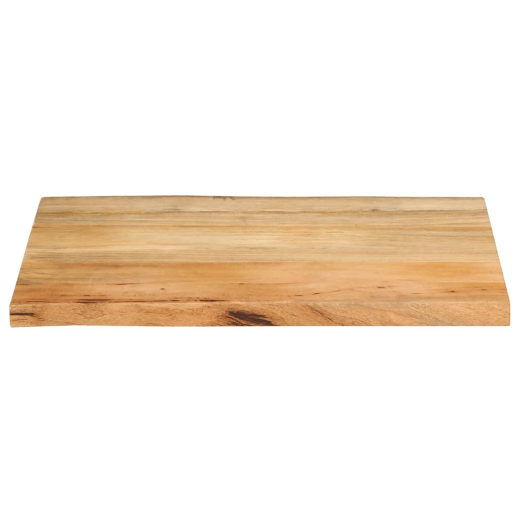 vidaXL Tablero de mesa borde natural madera maciza mango 80x60x3,8 cm - Image 3