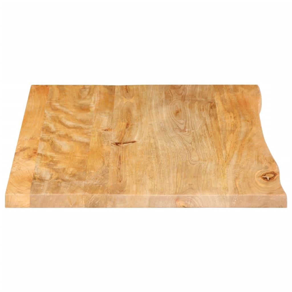 vidaXL Tablero de mesa borde natural madera maciza mango 90x60x3,8 cm - Image 4