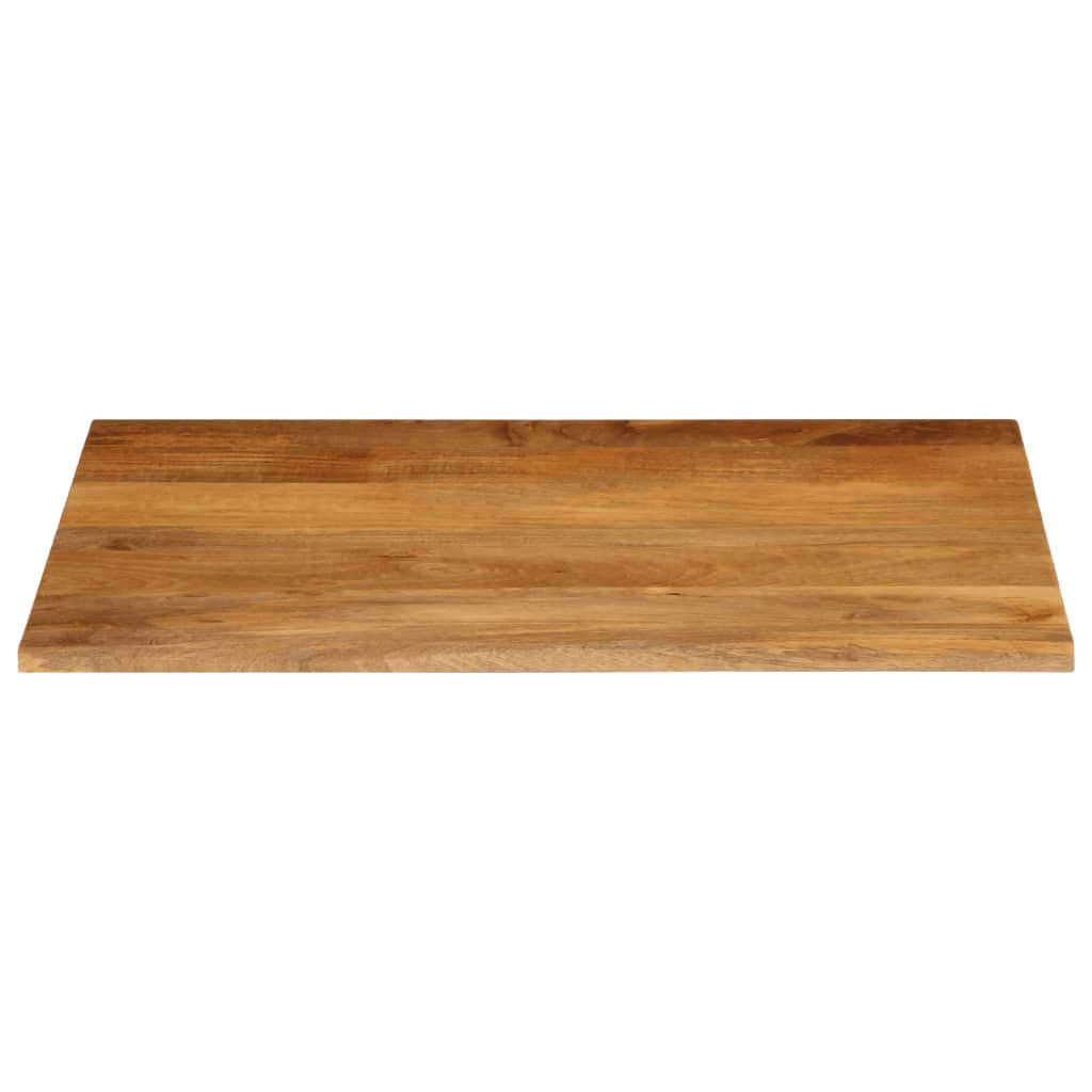 vidaXL Tablero de mesa borde natural madera maciza mango 100x80x2,5 cm - Image 3