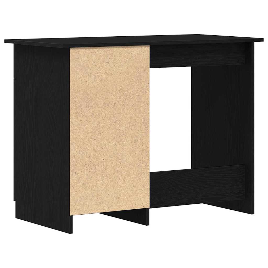 vidaXL Escritorio Roble Negro 100 x 50 x 76 cm Madera de ingeniería - Image 6