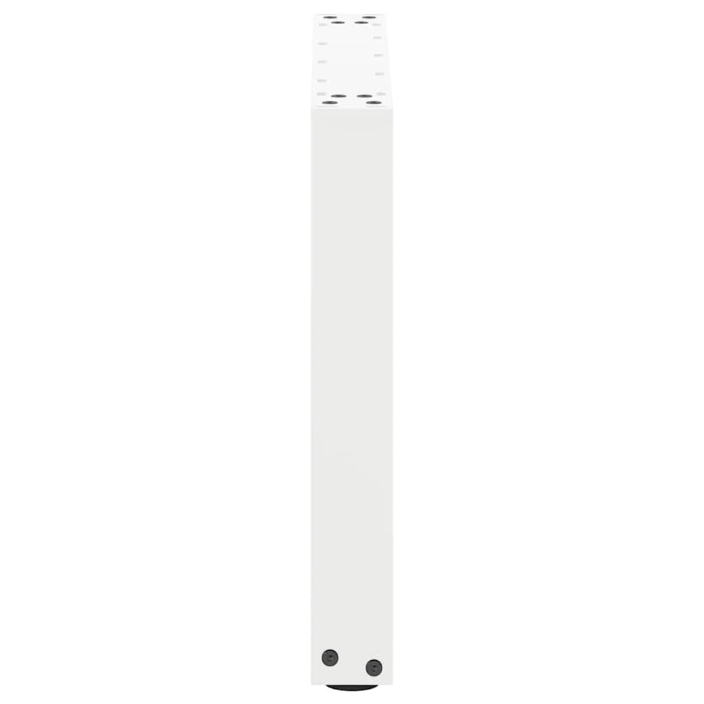 vidaXL Patas para mesa de centro en forma de U (2 unidades), color blanco, 50 x (42-43) cm, acero - Image 6