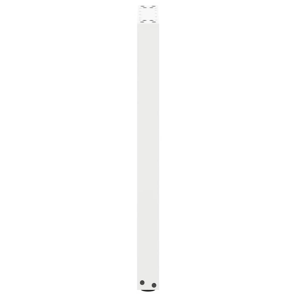 vidaXL Patas para consola en forma de U (2 unidades), color blanco, 38 x (72-73) cm, acero - Image 6