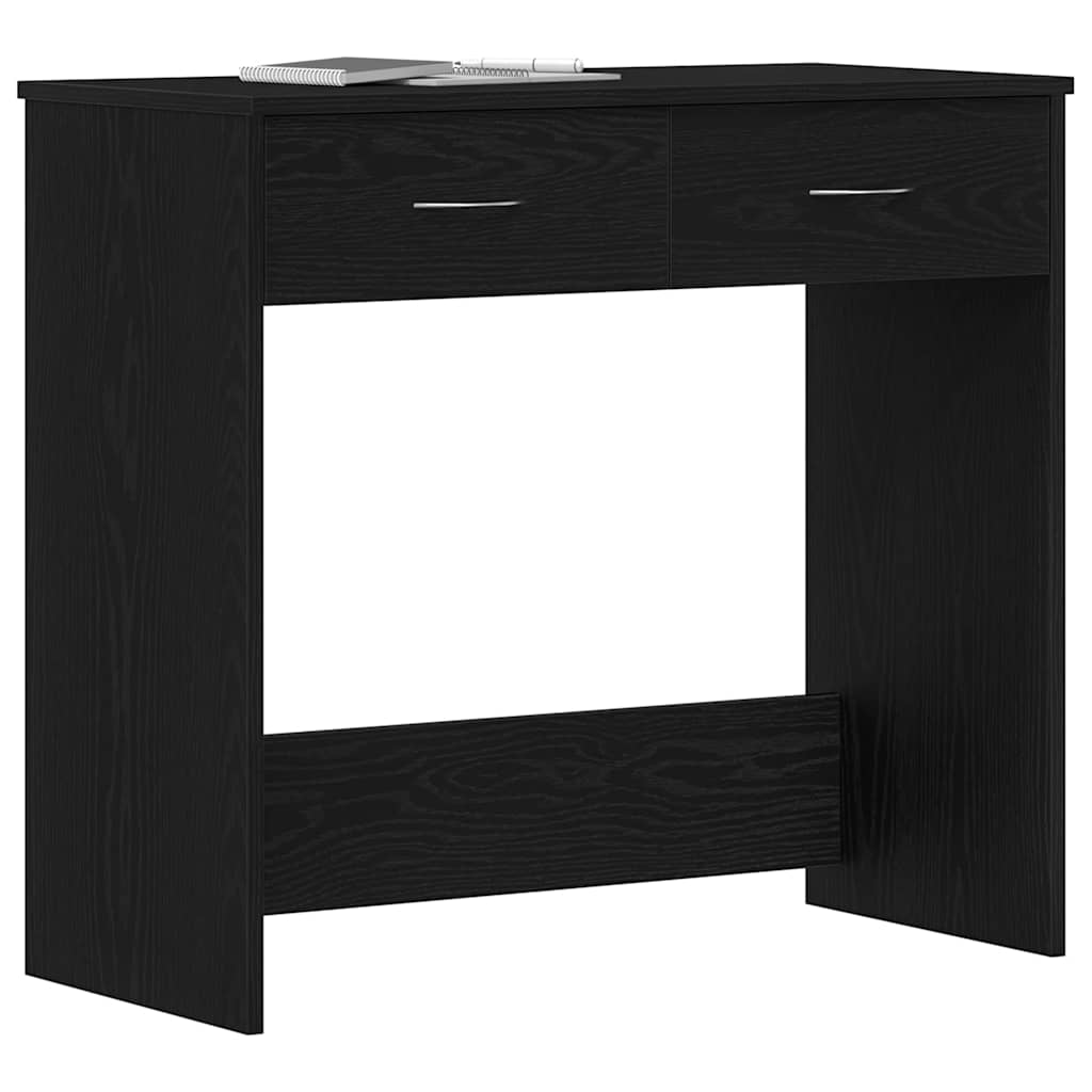 vidaXL Schreibtisch Schwarz Eichen-Optik 80 x 40 x 75 cm Holzwerkstoff - Image 3