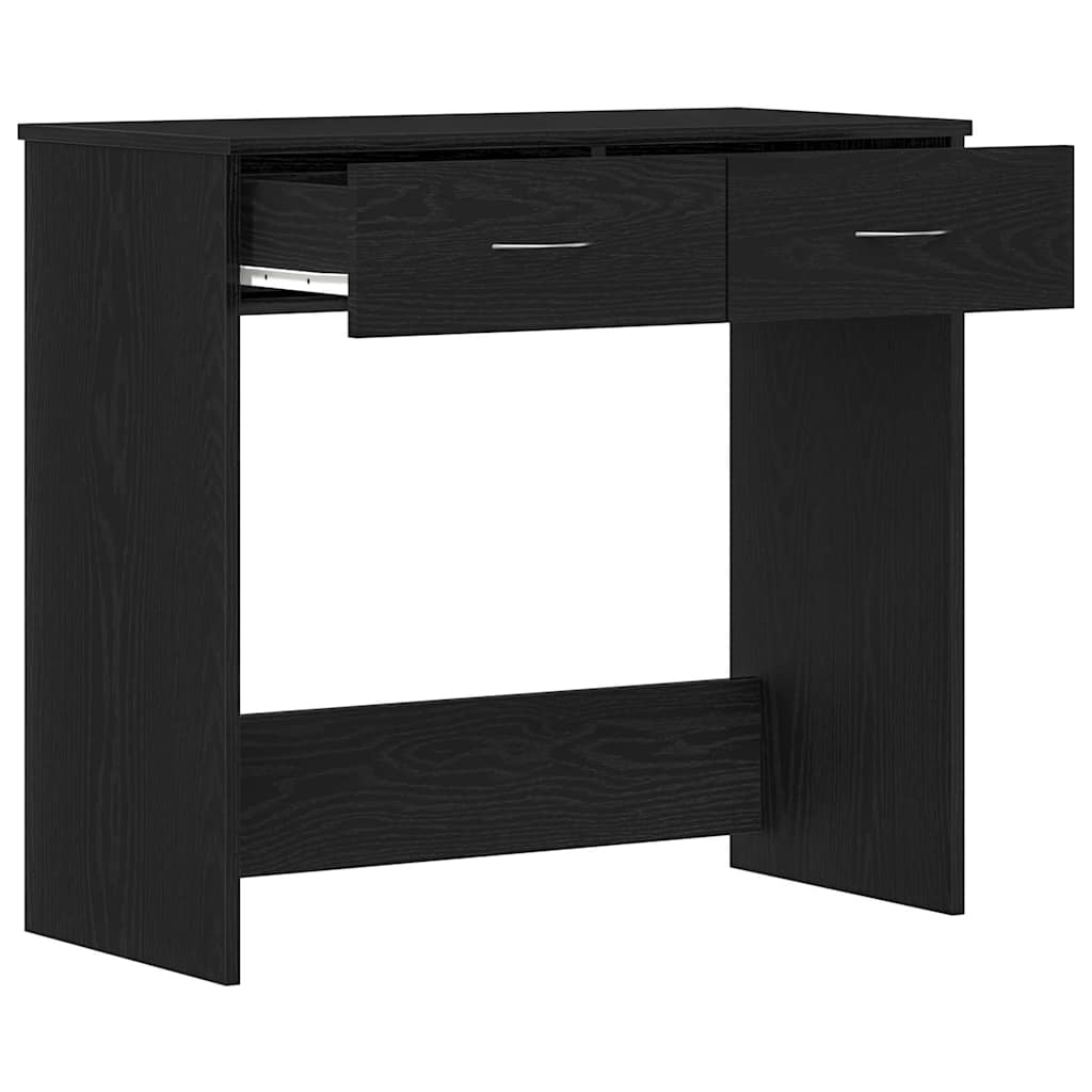 vidaXL Schreibtisch Schwarz Eichen-Optik 80 x 40 x 75 cm Holzwerkstoff - Image 5