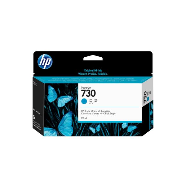 Cartuccia ad Inchiostro Originale HP 730 (P2V62A) Nero Ciano