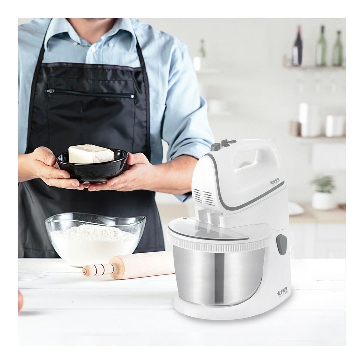 impastatrice mixer con ciotola TM Electron 400 W - Image 6