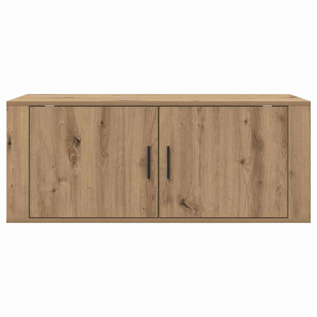 vidaXL Meuble TV mural Chêne artisanal 100 x 34,5 x 40 cm - Image 6