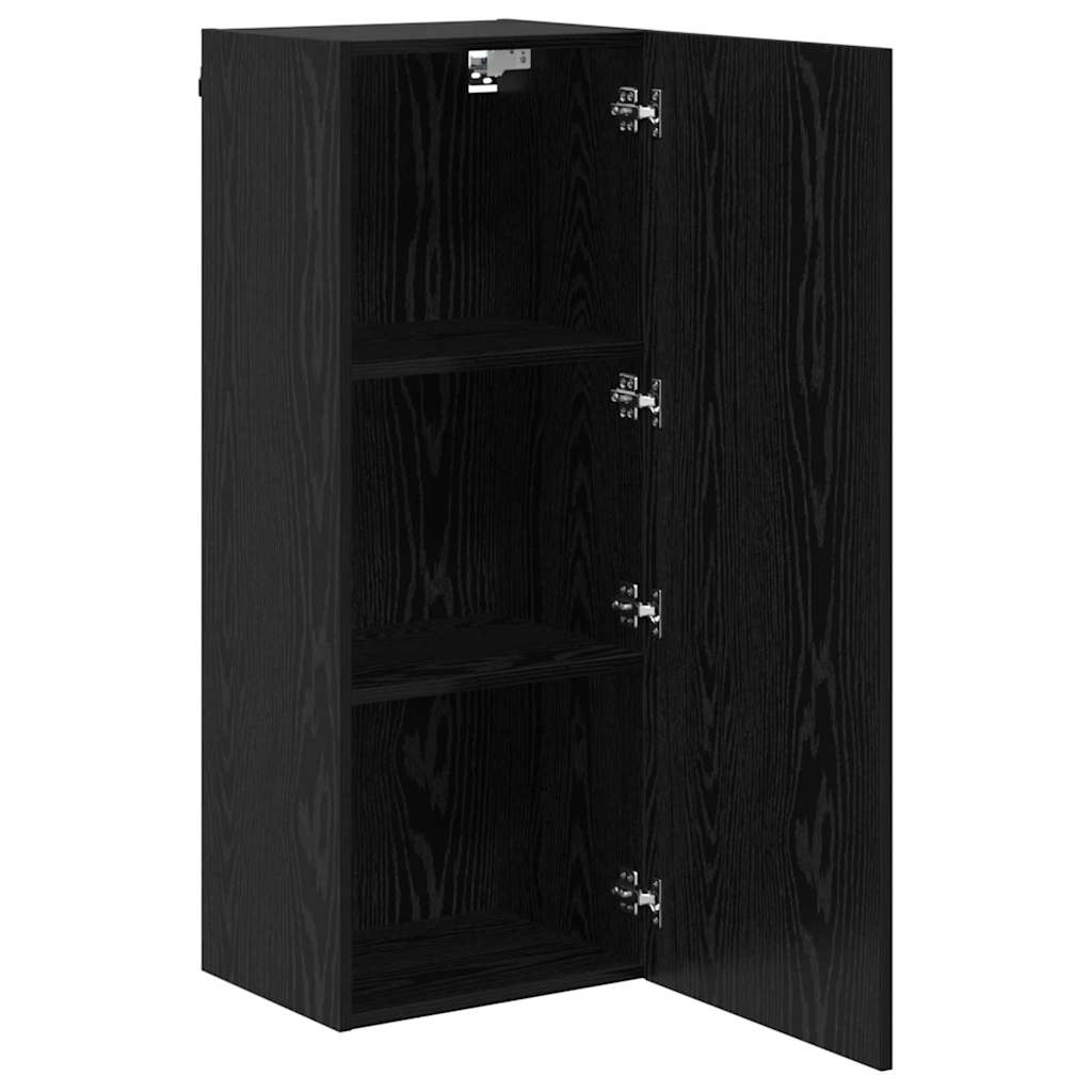 vidaXL Meuble TV mural Chêne noir 40,5 x 30 x 102 cm Bois d'ingénierie - Image 6