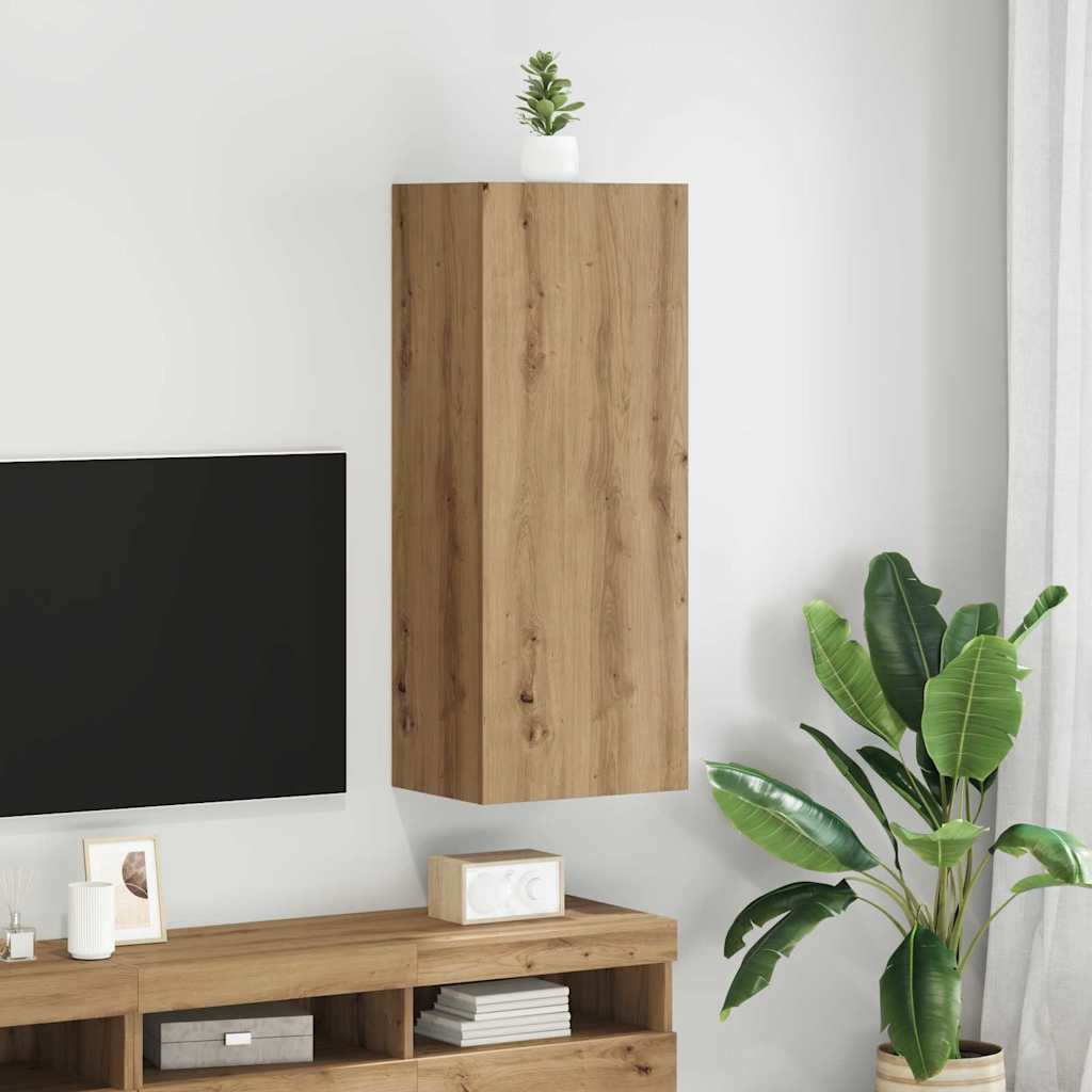 vidaXL Meuble TV mural Chêne artisanal 40,5 x 30 x 102 cm