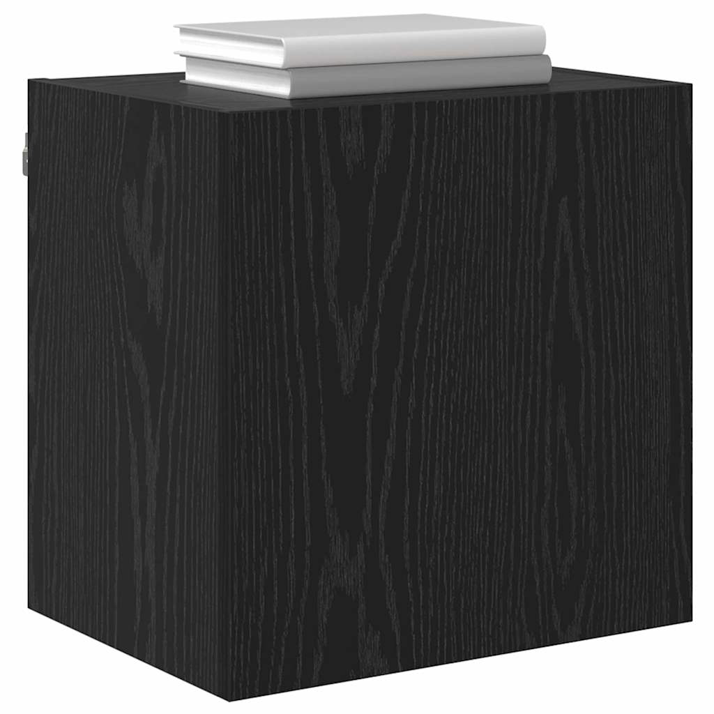 vidaXL Meuble TV mural Chêne noir 40,5x30x40cm Bois d'ingénierie - Image 3