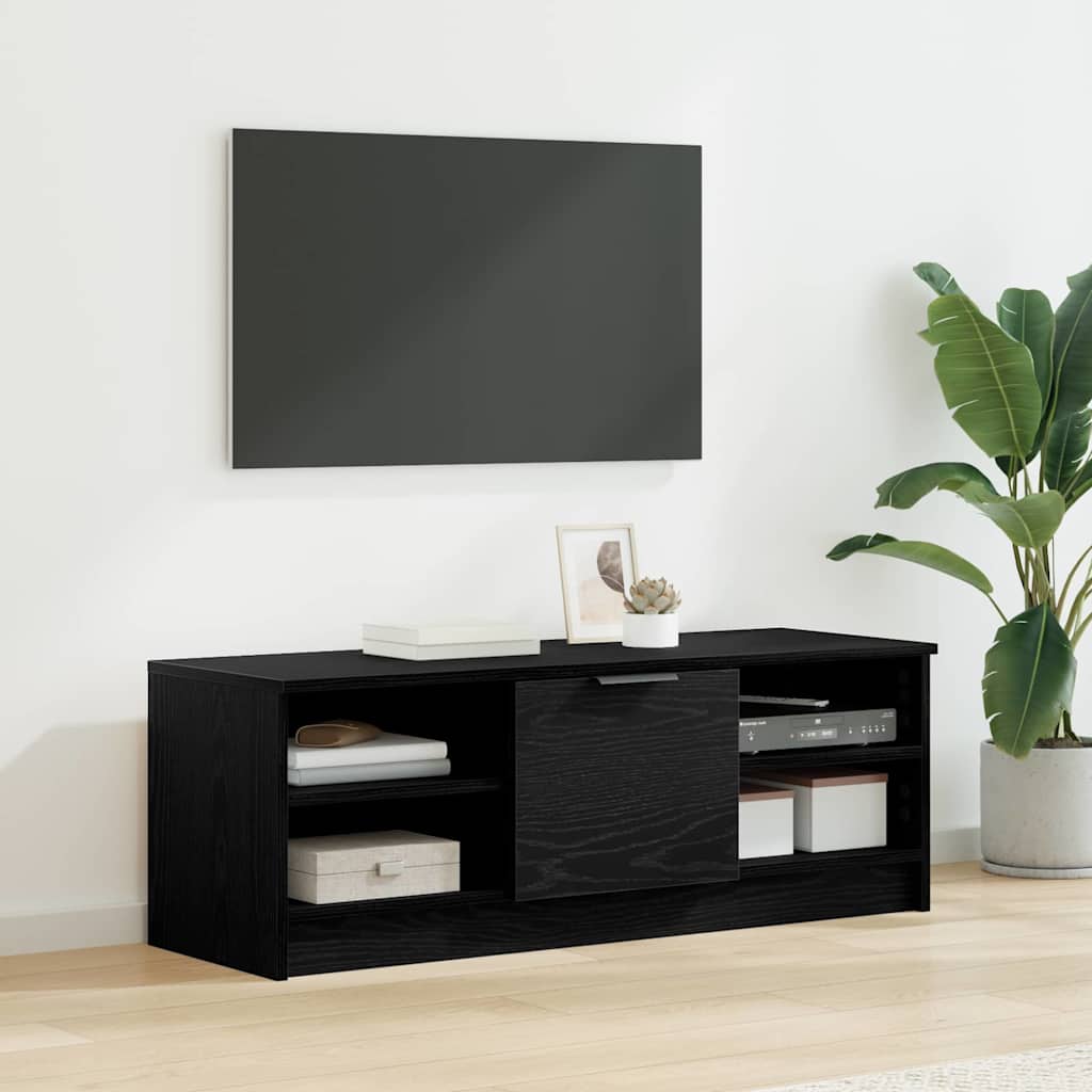 vidaXL Meuble TV Chêne noir 102 x 35 x 36,5 cm Bois d'ingénierie