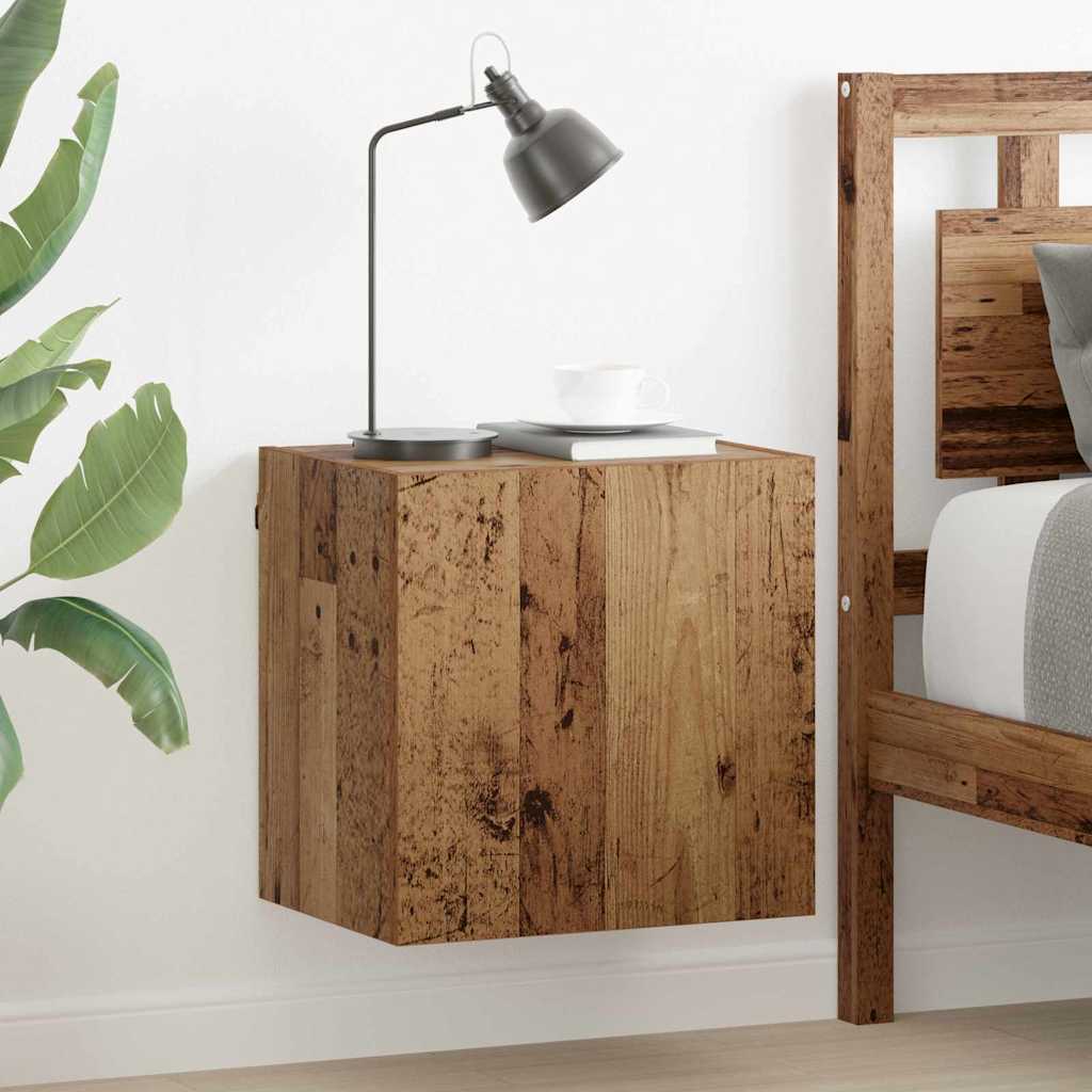 vidaXL Meuble TV mural Bois Ancien 40,5x30x40cm Bois d'ingénierie
