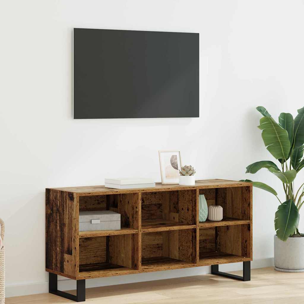 vidaXL Meuble TV Bois Ancien 103,5 x 30 x 50 cm Bois d'ingénierie