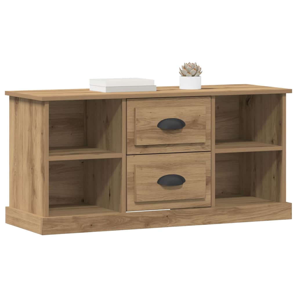 vidaXL Meuble TV Chêne artisanal 99,5 x 35,5 x 48 cm Bois d'ingénierie - Image 3