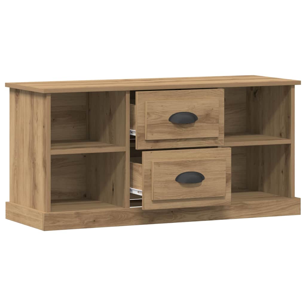 vidaXL Meuble TV Chêne artisanal 99,5 x 35,5 x 48 cm Bois d'ingénierie - Image 5