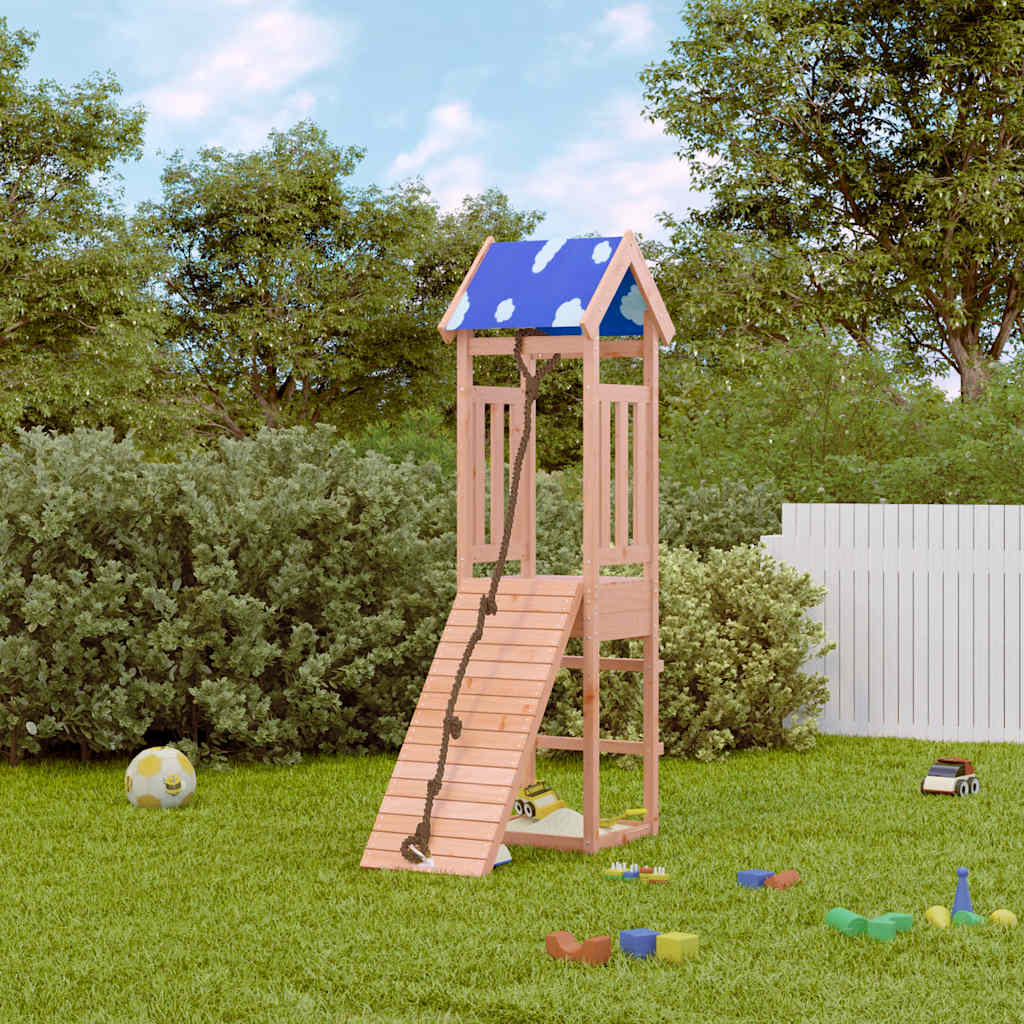 vidaXL Parque infantil de exterior madera maciza de abeto Douglas