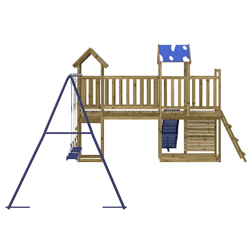 vidaXL Parque infantil de exterior madera de pino impregnada - Image 6