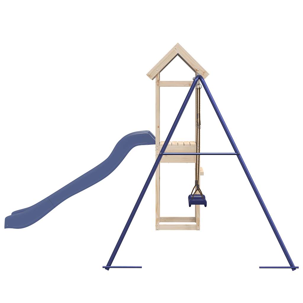 vidaXL Parque infantil de exterior de madera maciza de pino - Image 5