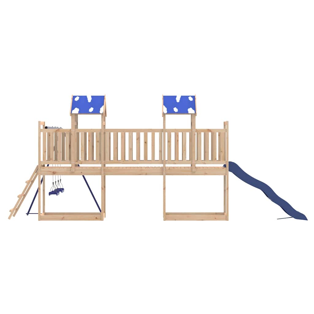 vidaXL Parque infantil de exterior de madera maciza de pino - Image 5