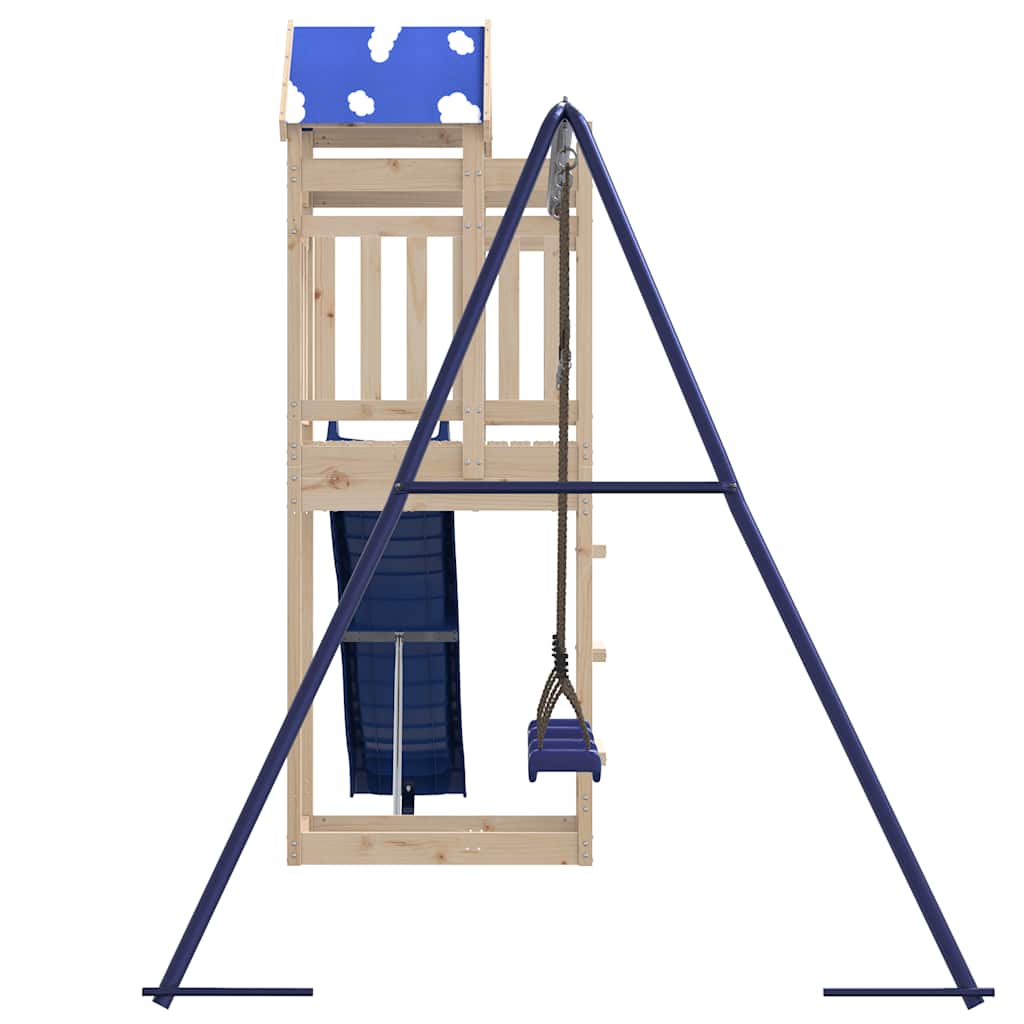 vidaXL Parque infantil de exterior de madera maciza de pino - Image 5