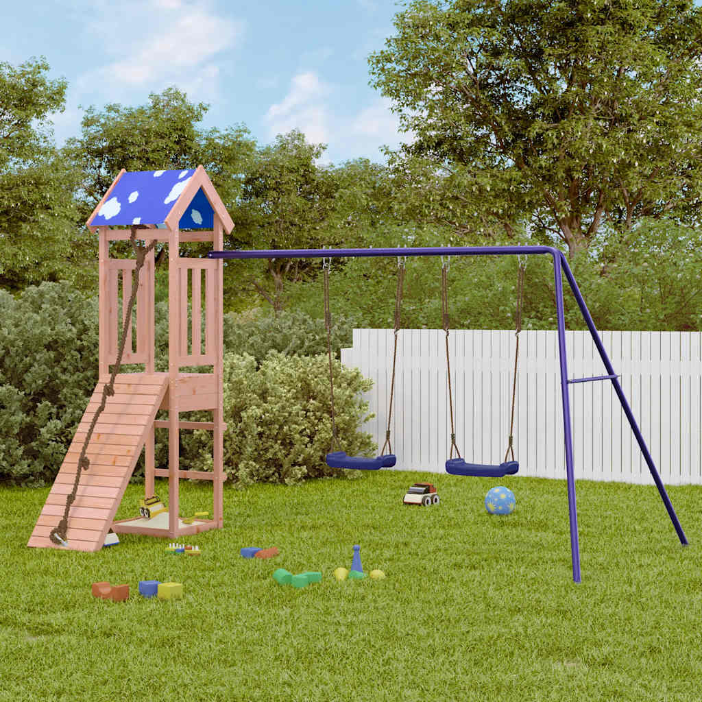 vidaXL Parque infantil de exterior madera maciza Douglas3156935