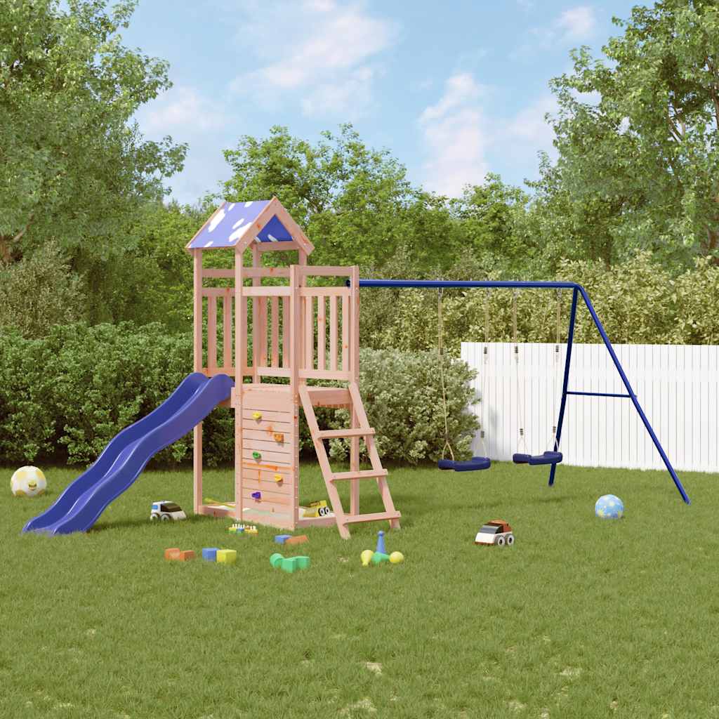 vidaXL Parque infantil de exterior madera maciza Douglas3156935