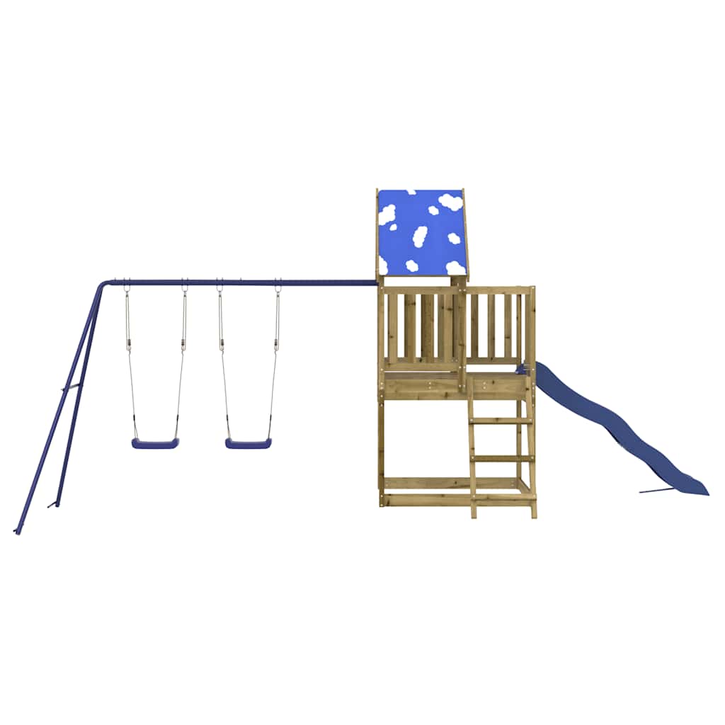 vidaXL Parque infantil de exterior madera de pino impregnada - Image 4