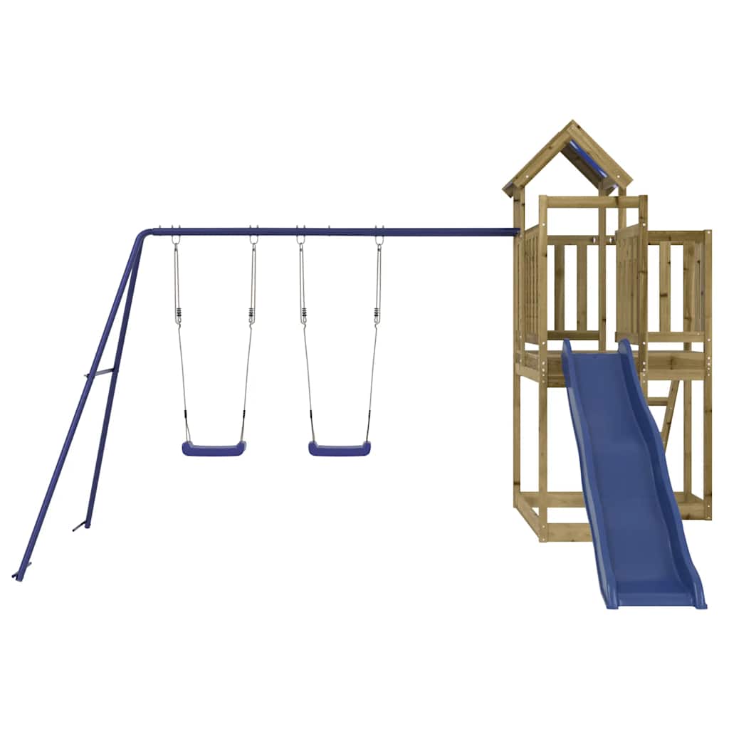 vidaXL Parque infantil de exterior madera de pino impregnada - Image 4