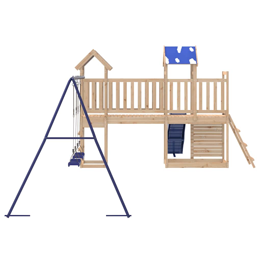 vidaXL Parque infantil de exterior de madera maciza de pino - Image 6