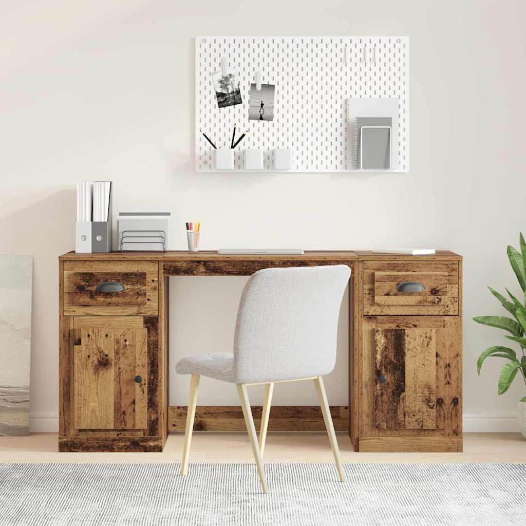 vidaXL Escritorio con armario Madera Vieja 154,5 x 50 x 75 cm