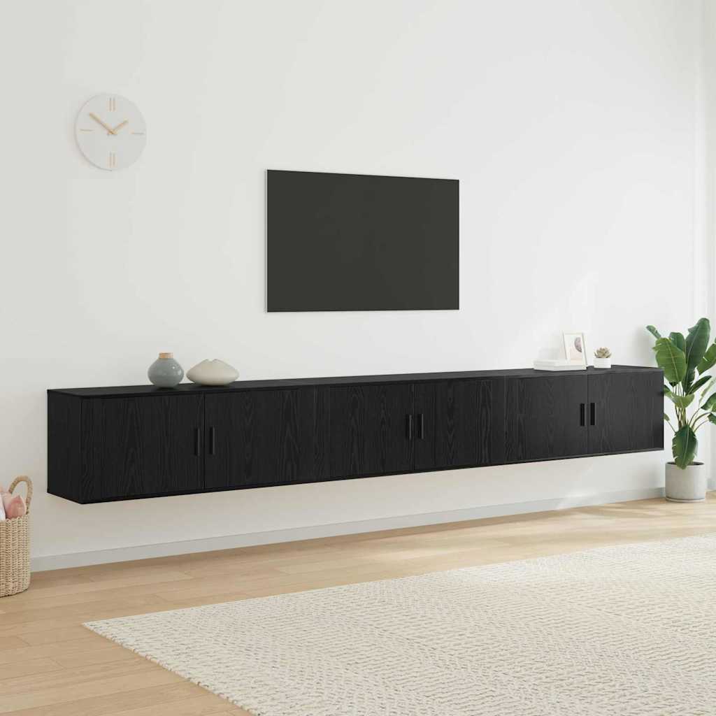 vidaXL Juego de Muebles para Televisión Montados en la Pared 3 pcs