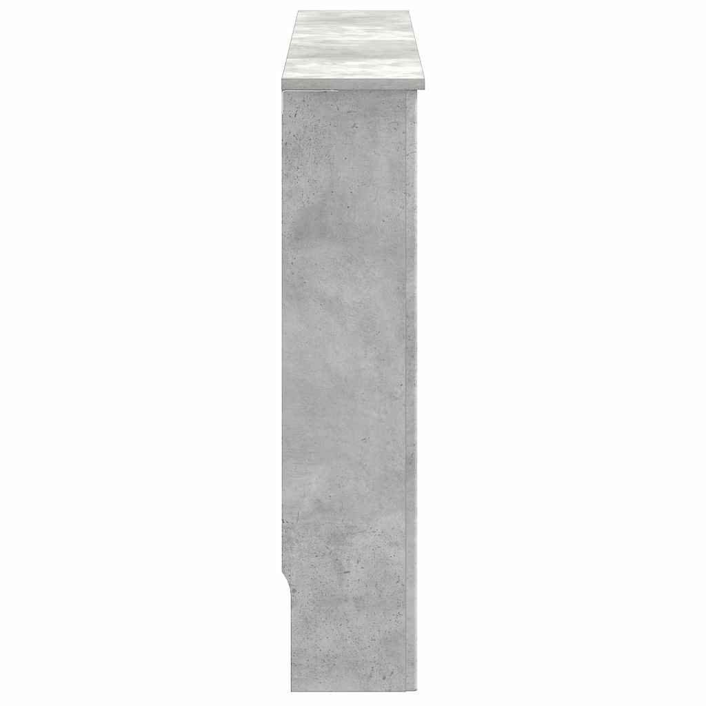 vidaXL Heizkörperabdeckung Beton Grau 152 x 19 x 81,5 cm Holzwerkstoff - Image 5