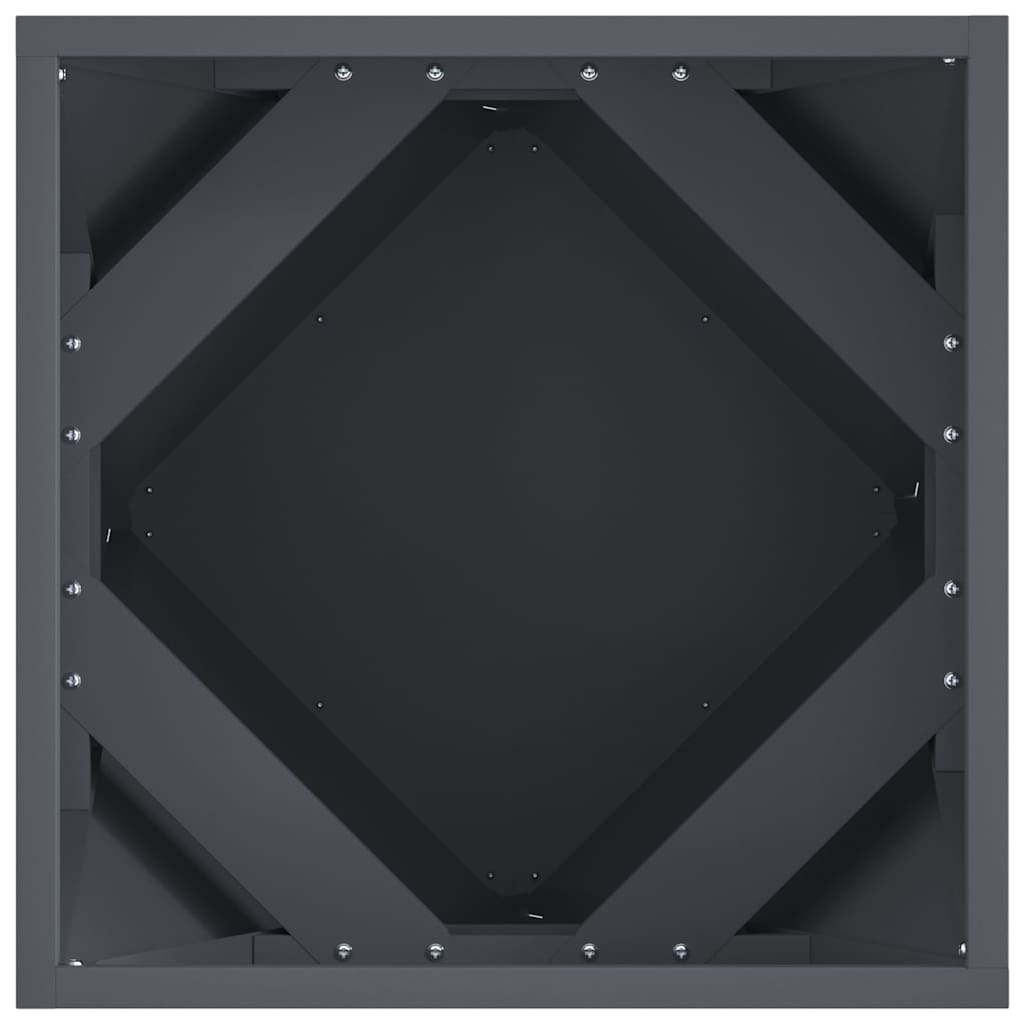 vidaXL Pflanzkübel Anthrazit 40 x 40 x 40 cm Stahl - Image 6