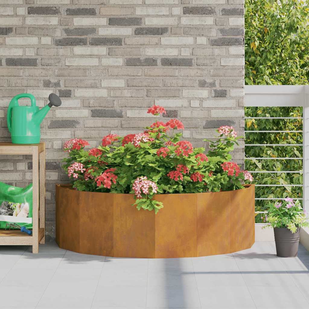 vidaXL Pflanzkübel Rostig 120 x 60 x 35 cm Wetterfeststahl