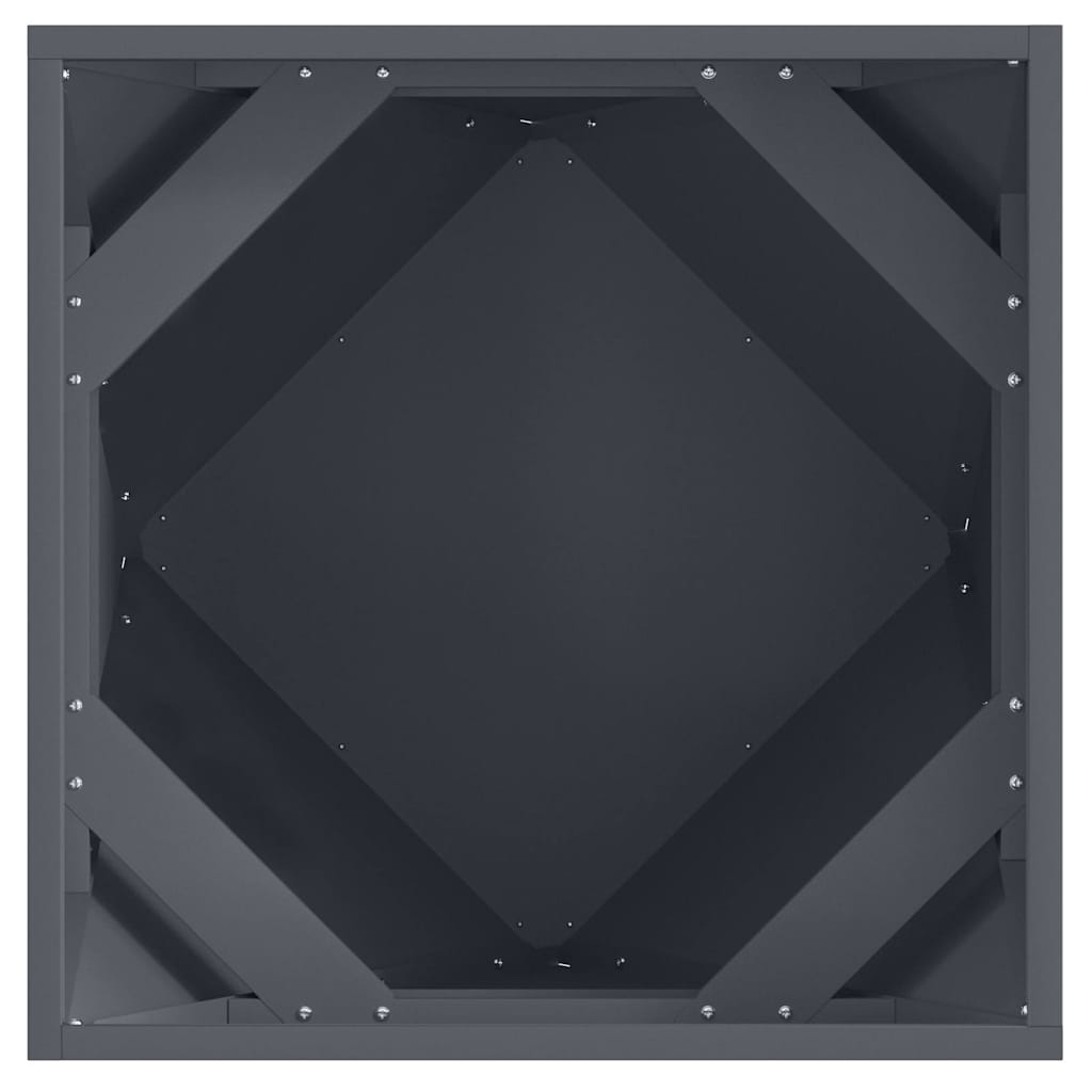 vidaXL Pflanzkübel Anthrazit 50 x 50 x 50 cm Stahl - Image 6