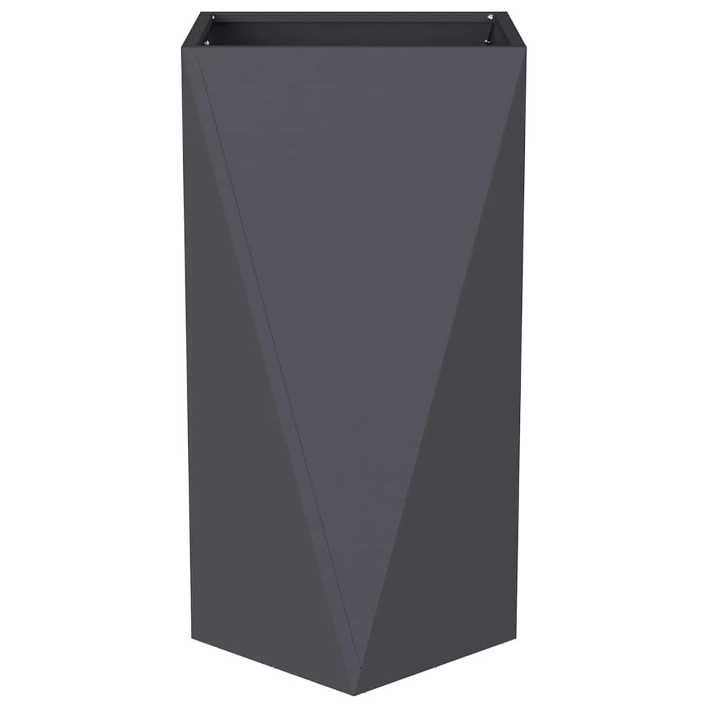 vidaXL Pflanzkübel 2 pcs Anthrazit 40 x 40 x 75 cm Stahl - Image 6