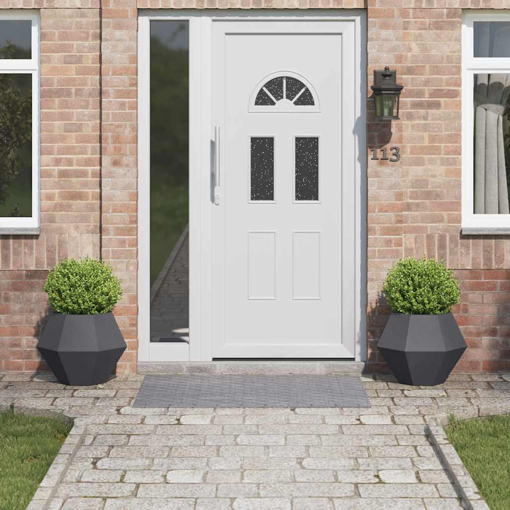 vidaXL Pflanzkübel 2 pcs Anthrazit 50 x 50 x 40 cm Stahl