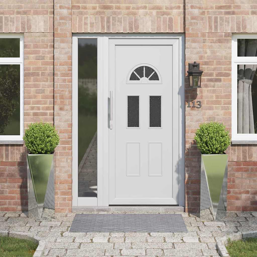 vidaXL Pflanzkübel 2 pcs Silber 30 x 30 x 75 cm Verzinkter Stahl