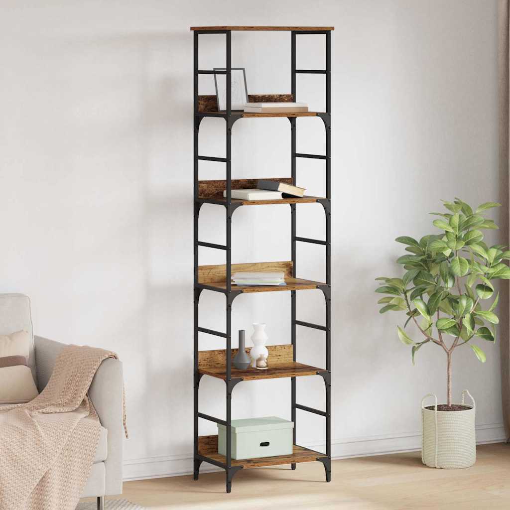vidaXL Bücherregal Altholz 50 x 33 x 188,5 cm Holzwerkstoff
