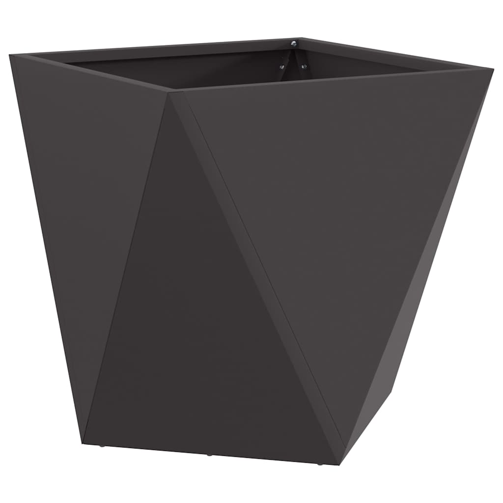 vidaXL Pflanzkübel 2 pcs Schwarz 40 x 40 x 40 cm Stahl - Image 5
