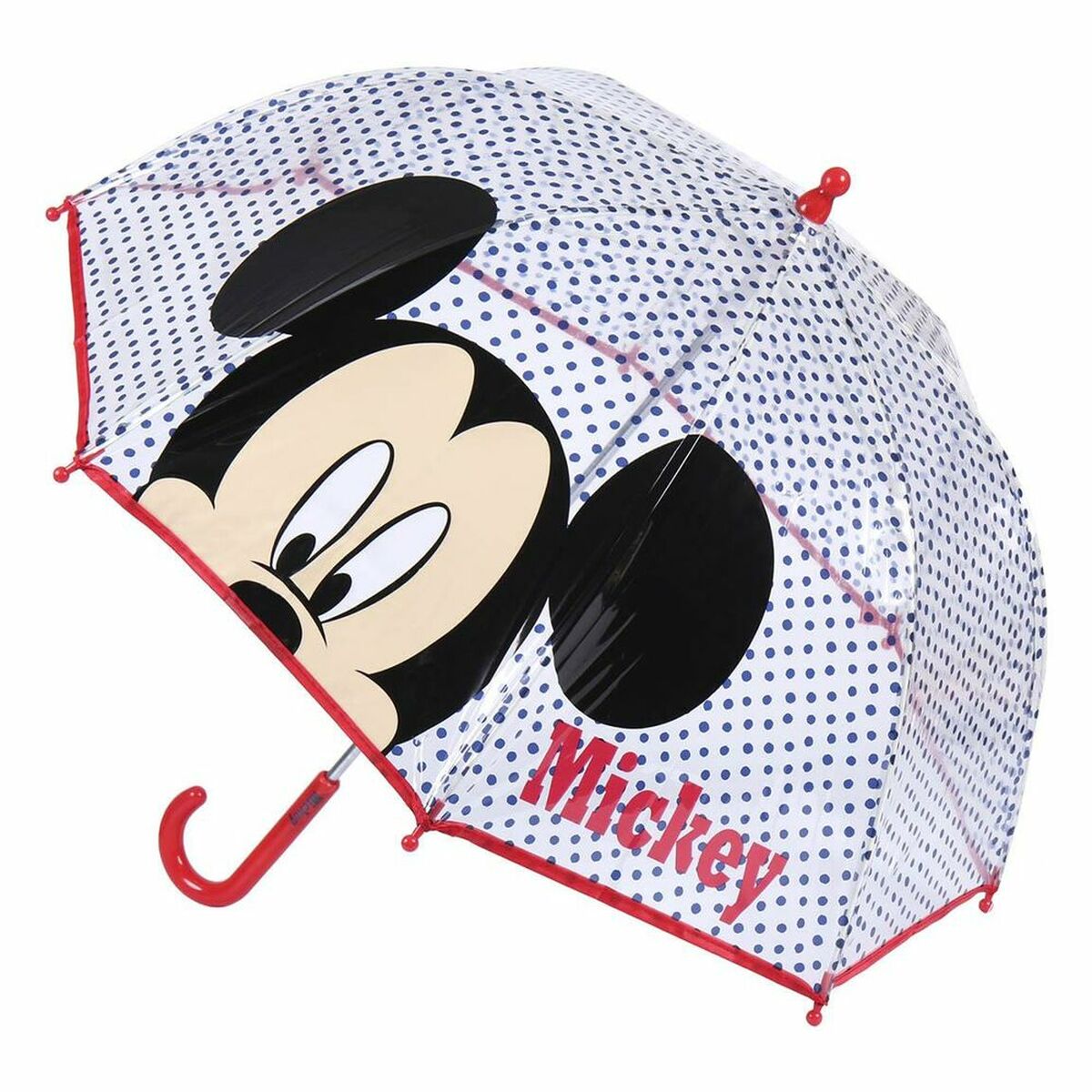 Ombrelli Mickey Mouse Rosso 100 % POE