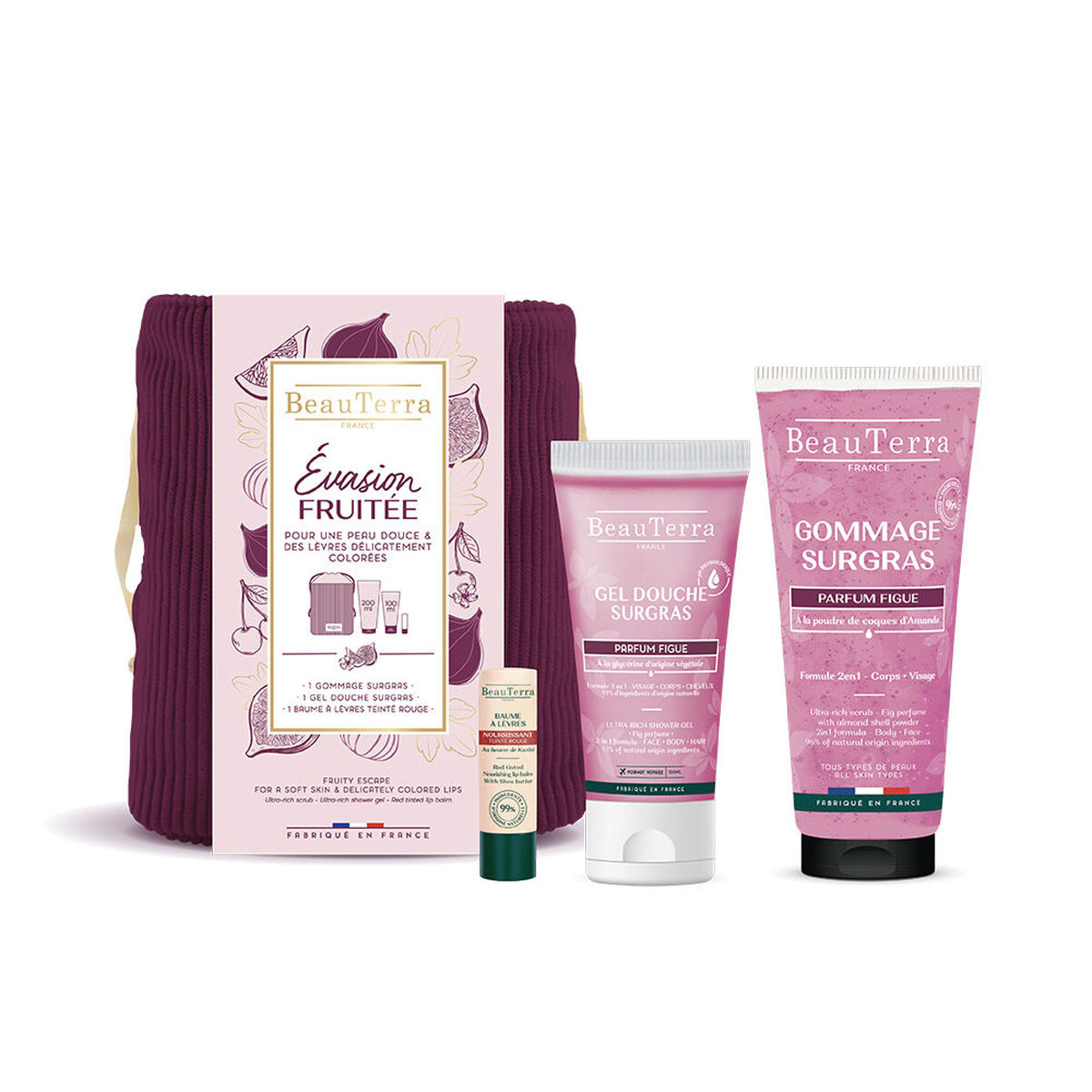 Cofanetto Cosmetica Donna Beauterra FRUITY RITUAL FIG 4 Pezzi