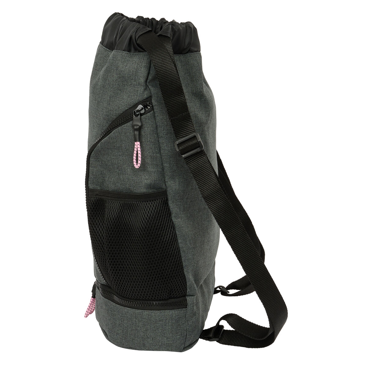 Zaino a Sacca per Bambini Kappa Silver pink Grigio 35 x 40 x 1 cm - Image 4