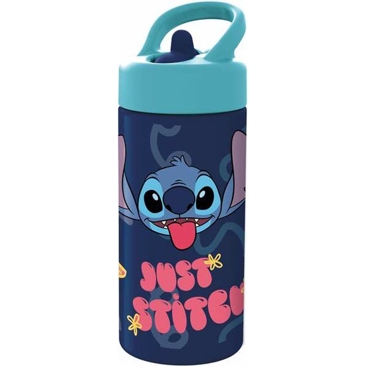 Borraccia Stitch Sweet Azzurro Lilla PVC 410 ml Per bambini