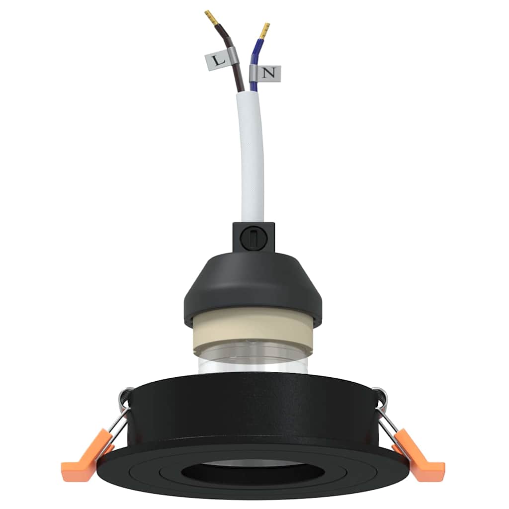 vidaXL Spotlights 24 pcs Noir 9 x 9 x cm Aluminium - Image 3