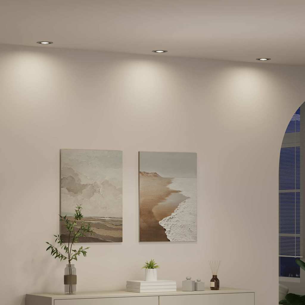 vidaXL Spotlights avec des projecteurs Argent 9 x 9 x cm Aluminium - Image 5